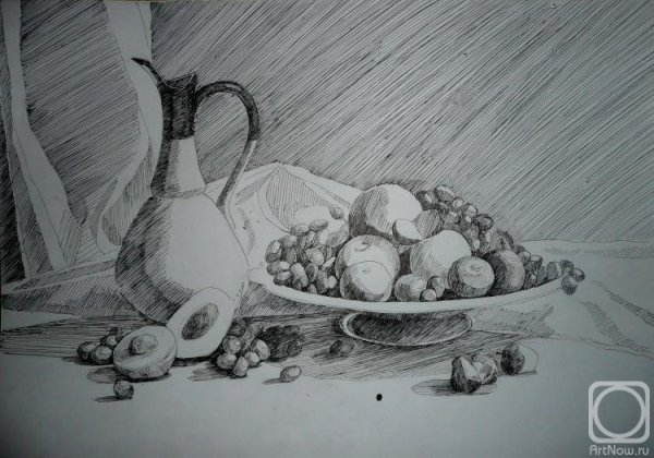 Натюрморт в технике Графика