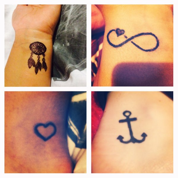 Тату ручкой