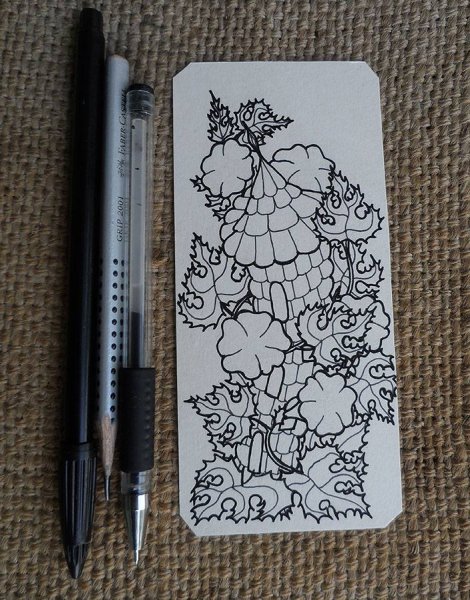 Ручки чёрной гелевой ручкой