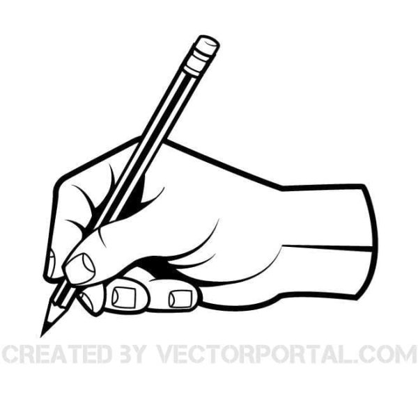 Рука с ручкой