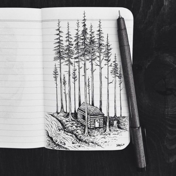 Рисунки для скетчбука