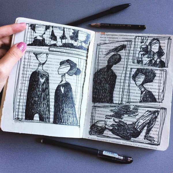 Красивые рисунки для скетчбука