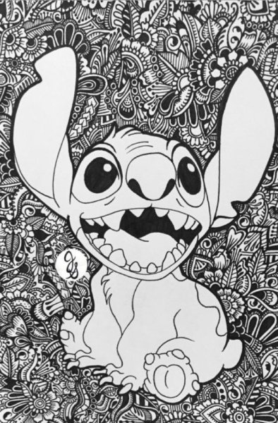 Раскраски антистресс Стич