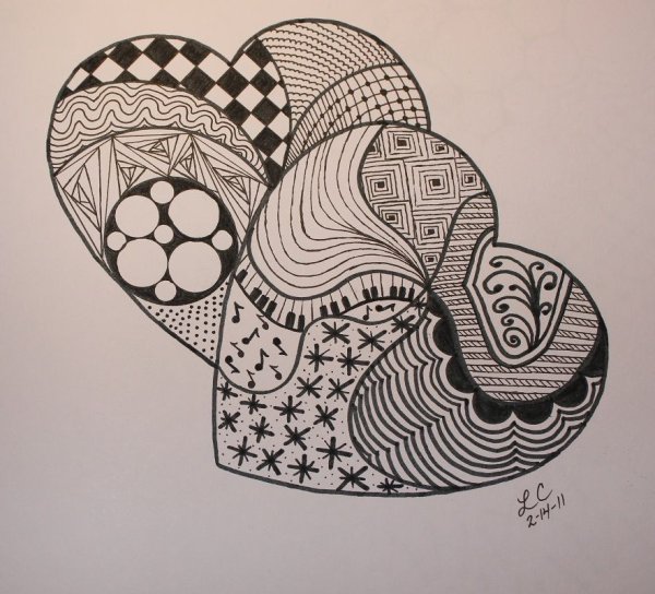 Техника рисования Зентангл