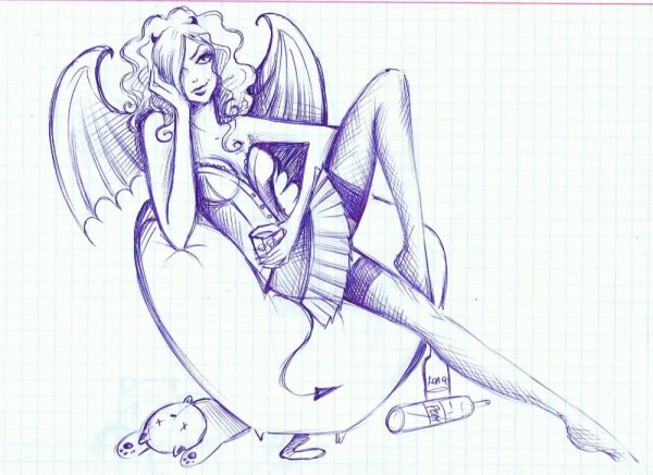 Рисунки ручкой для срисовки сложные