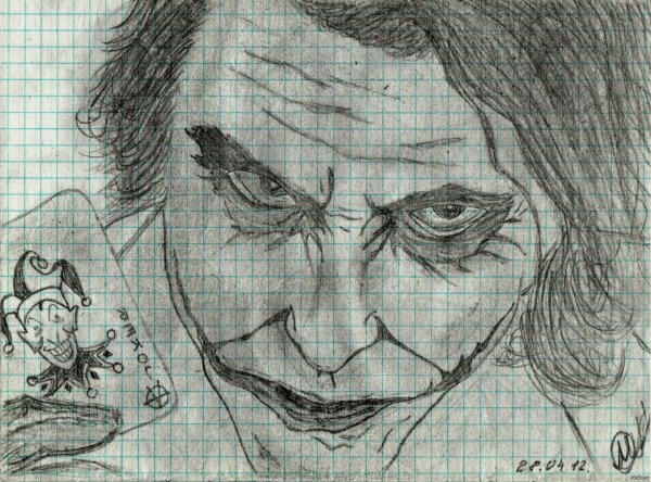 Рисунки карандашом на тетрадке