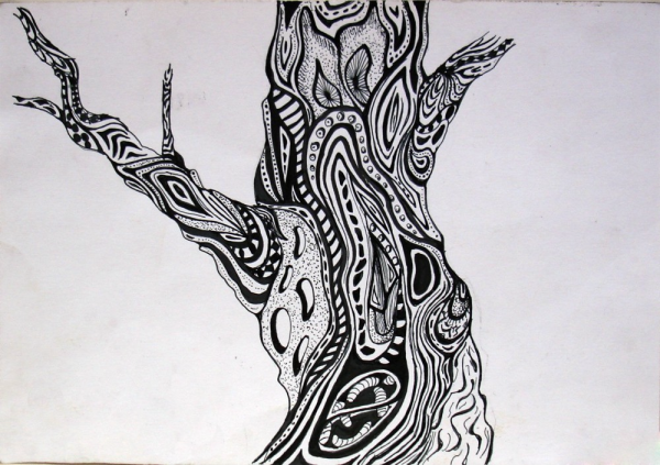 Кора дерева стилизация