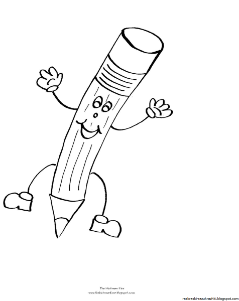 Карандаш раскраска для детей