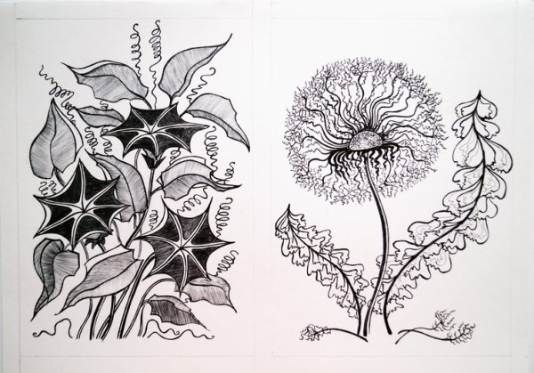 Стилизованные растения