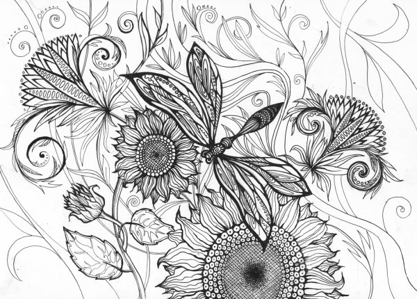 Рисунок гелиевой ручкой