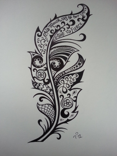 Татушки гелевой ручкой