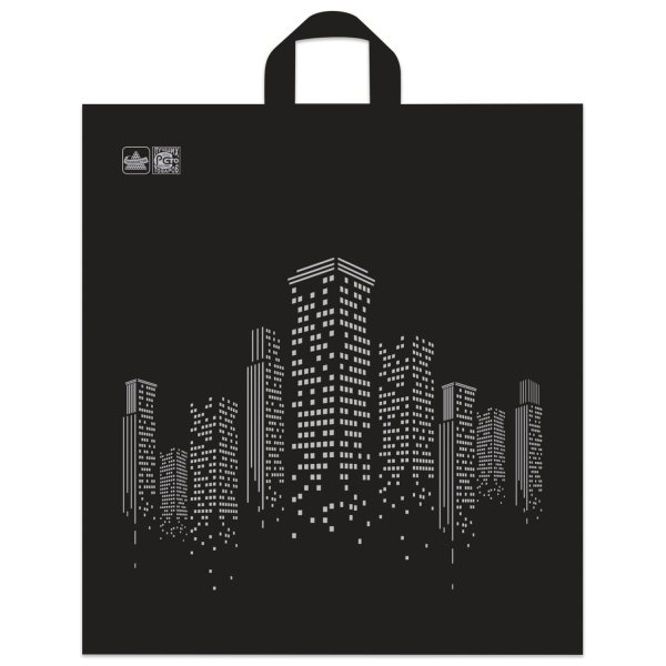 Пакет Биг Сити полиэтиленовый с петлевой ручкой 44 x 40 см 43 мкм