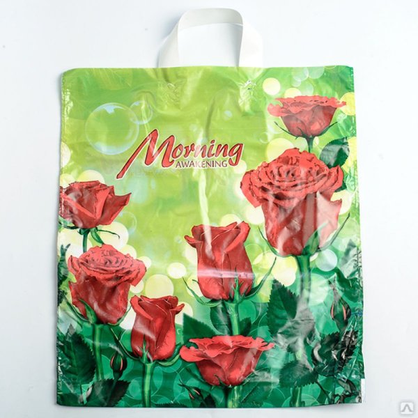 Пакет с петлевой ручкой ПНД 38х42 (40 мкм) "рейд" (25/500 шт.) Интерпак