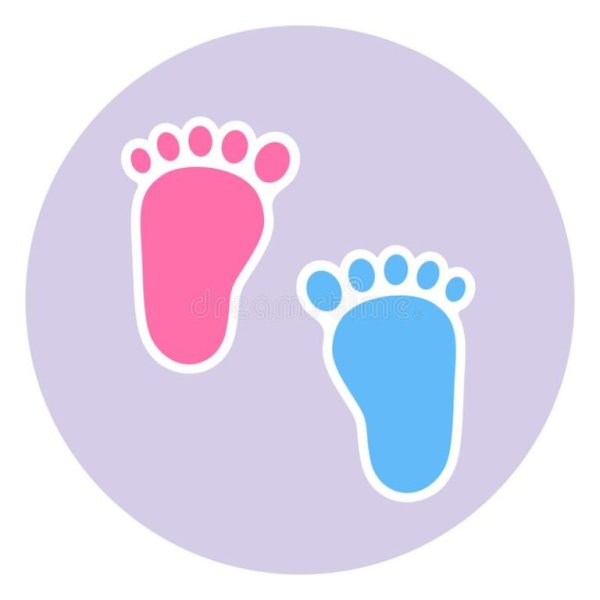 Значок детские ножки