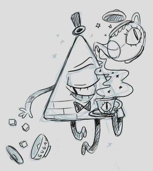 Рисунки Гравити Фолз Билл шифр