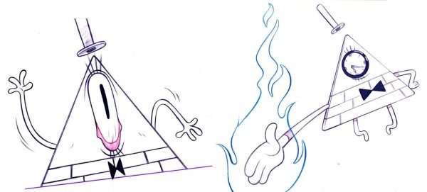 Распечатка Гравити Фолз Билл