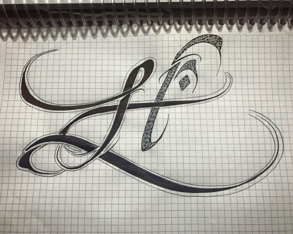 Каллиграфические буквы