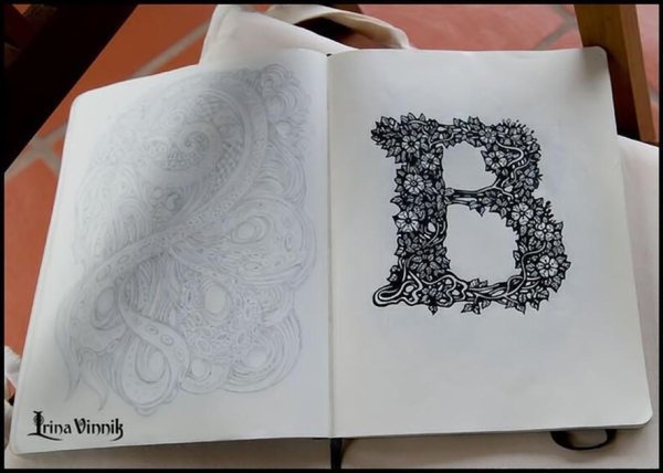 Буквица буква м раскраска