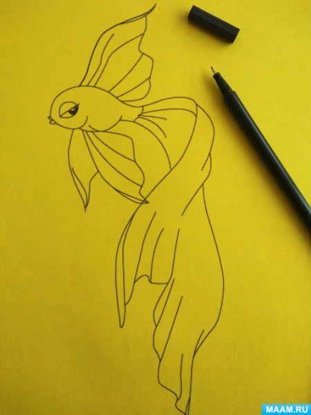 Техника рисования с золотой ручкой