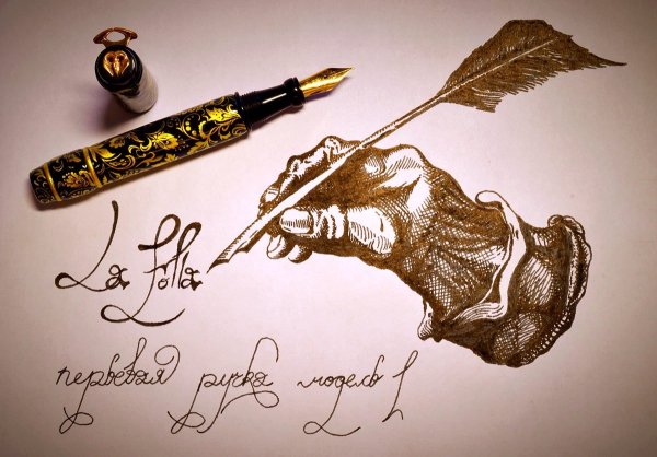 Ручка перо с чернилами