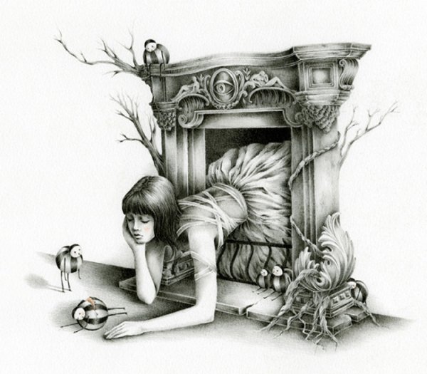 Рисунки карандашом фантастика