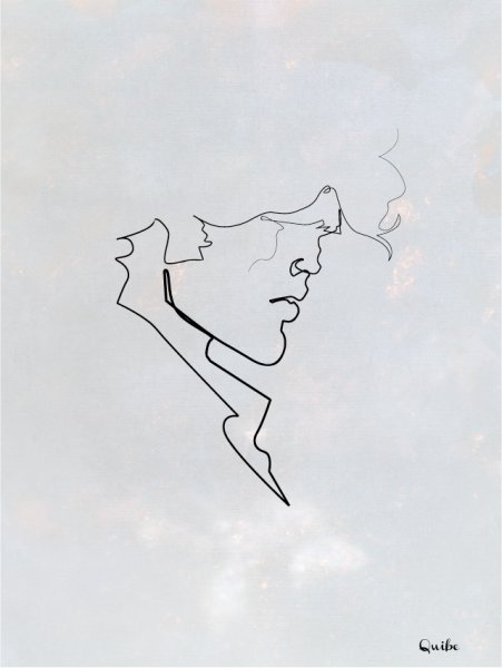 Портрет одной линией арт