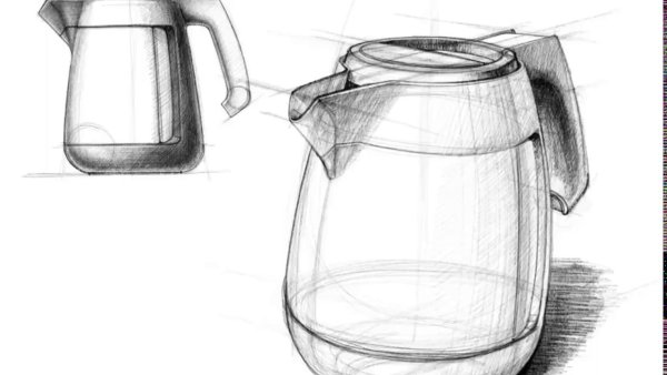 Чайник трафарет для рисования