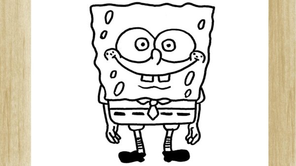 Спанч Боб картинки для срисовки