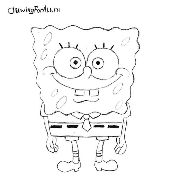 Спанч Боб раскраска