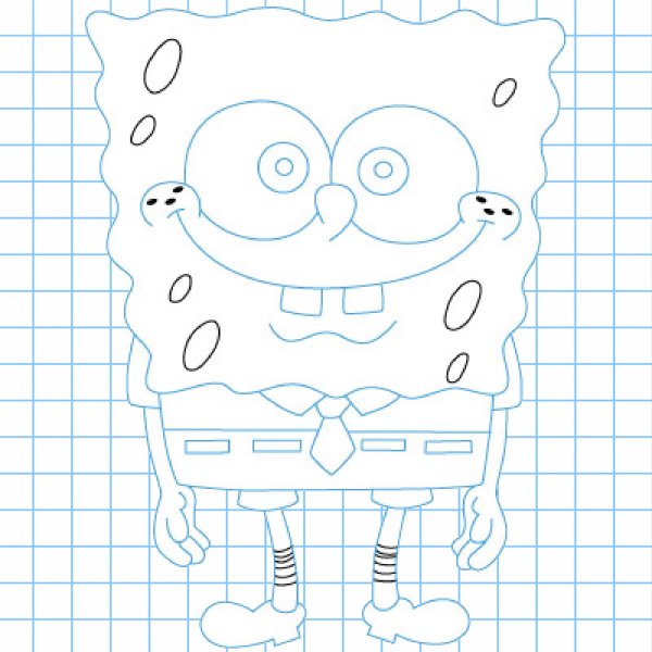 Спанч Боб тату эскизы
