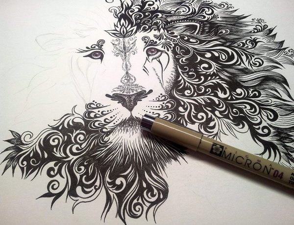 Рисование гелевой ручкой