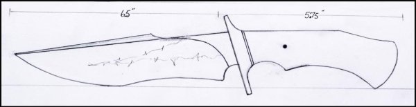 Охотничьи ножи Боуи чертеж