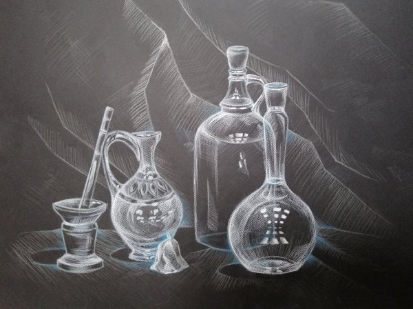 Натюрморт тушью и пером