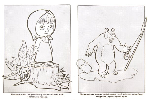 Рисование Маша и медведь