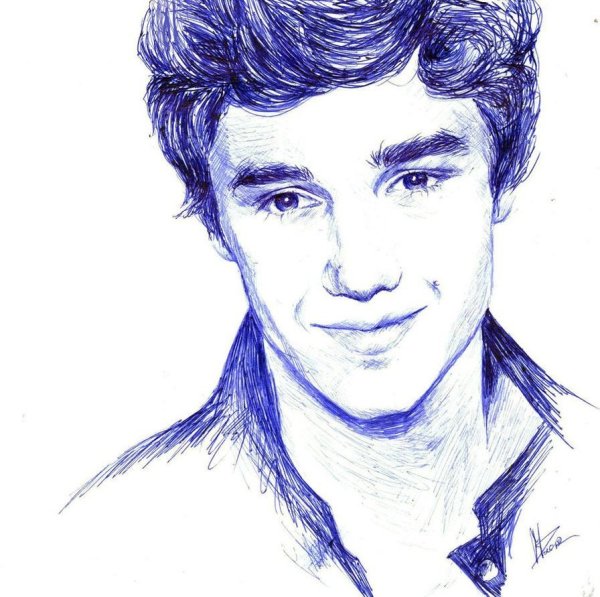 Портрет штриховка