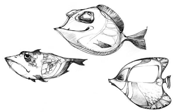 Рыба скетч