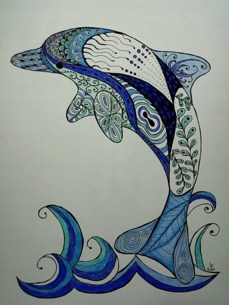 Дудлинг Дельфин