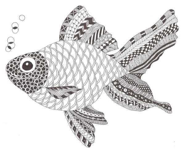Рыба набросок быстрый