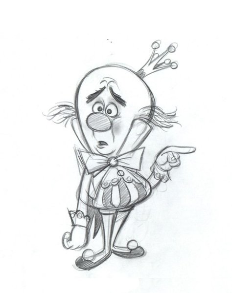 Эскизы мультяшных персонажей