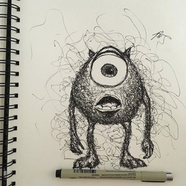 Стили рисования ручкой