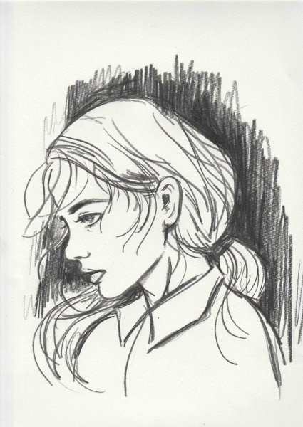 Наброски людей ручкой