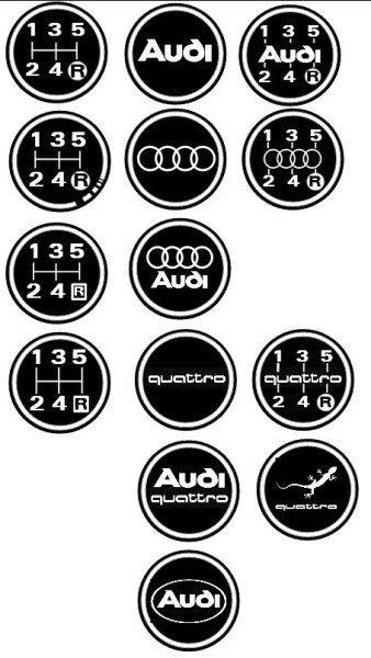 Схема ручки КПП Audi 80