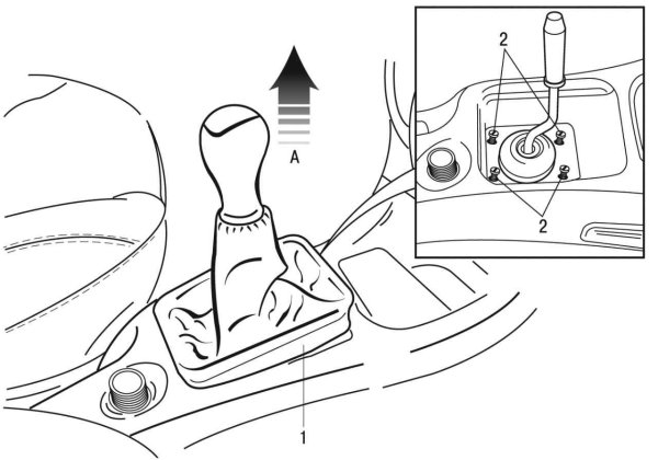 Рычаг переключения Пежо 206