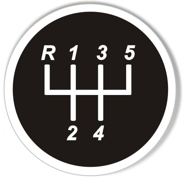 Наклейка коробка передач