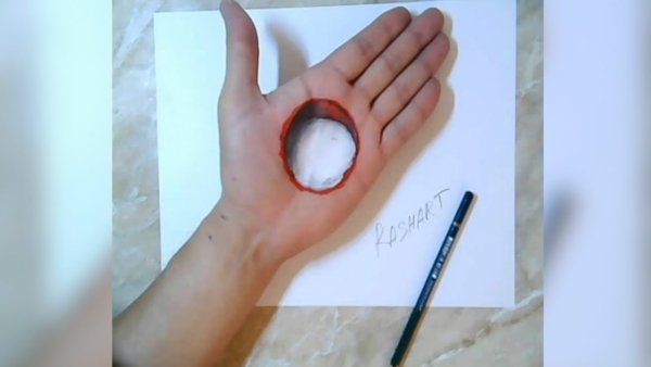 Рисование на руках ручкой