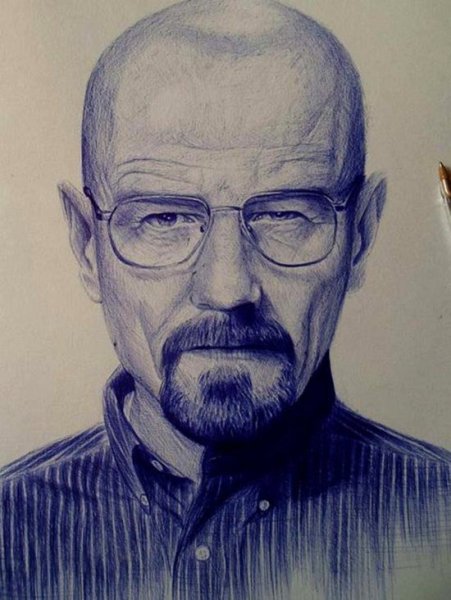 Картины красной ручкой