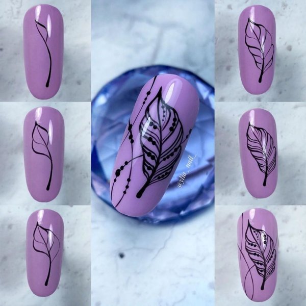 Маникюр с гелевой краской