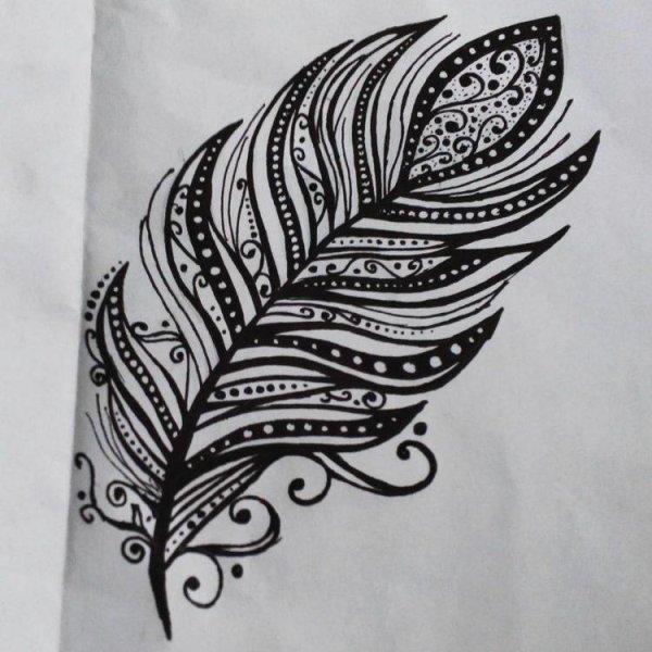 Узоры гелевой ручкой