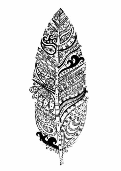 Стилизованные перья