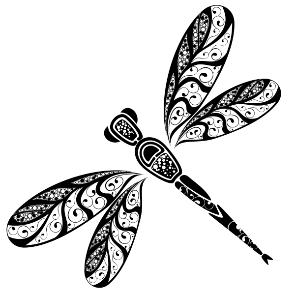 Стрекоза стилизация